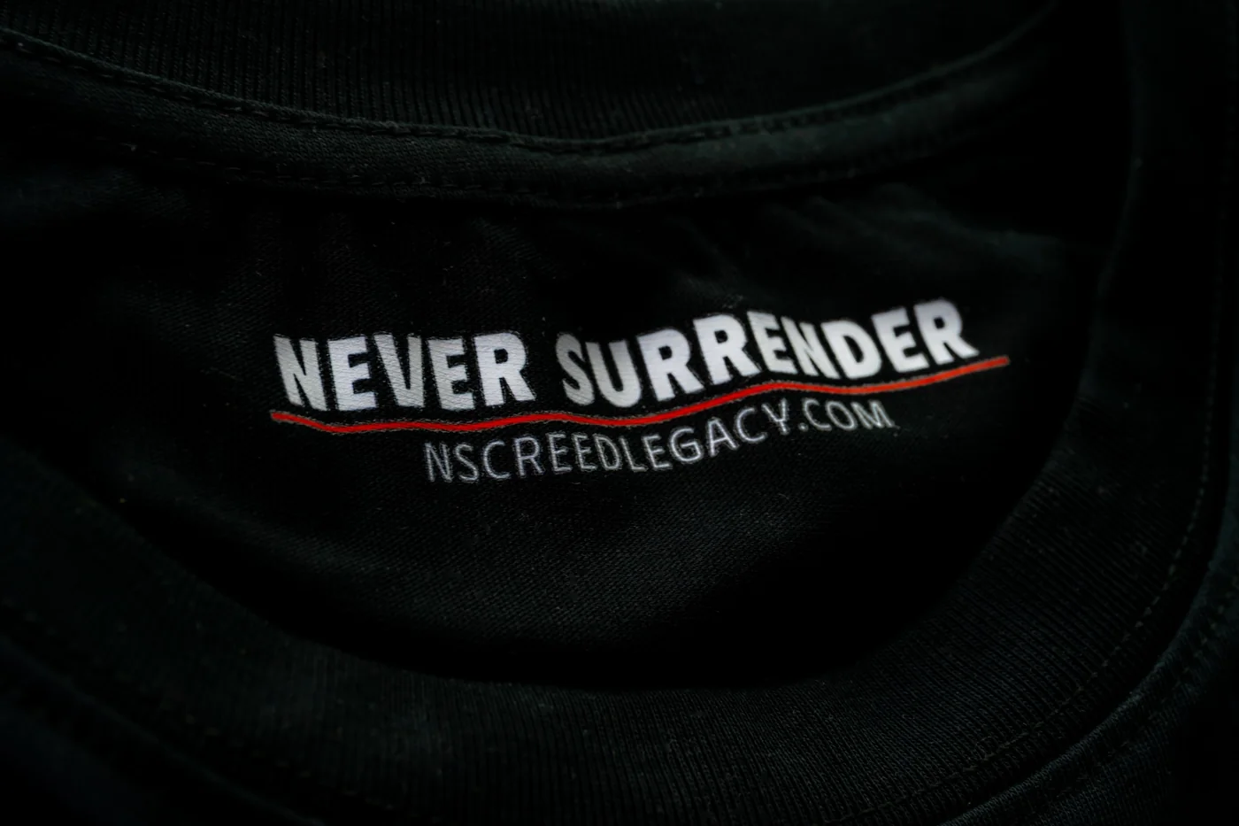 Czarna koszulka Phoenix Never Surrender z czerwonym feniksem na piersi — zdjęcie 3
